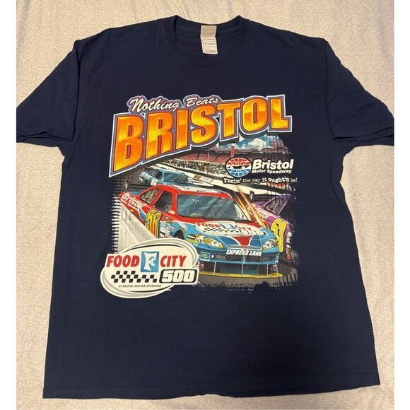 NASCAR Size XL Faded 2008 Bristol Motor Speedway T-Shirt Men Vintage Used - Picture 1 of 6